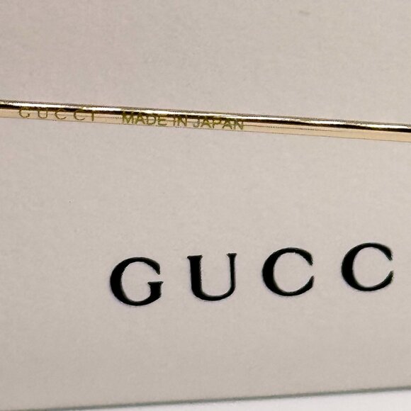NEW GUCCI SUNGLASSES GG1031S 004 GOLD/BLUE WOMEN EYEWEAR GUCCI PLUS EARRINGS